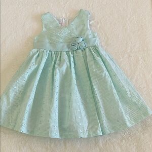 Jessica Ann Charming Mint Green Kids Dress SZ 3T